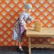 Lundby Dolls House Picture - Small Gold Arched Picture Frame