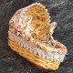 Lundby Dolls House Carrycot - Floral Wicker Cradle 5183