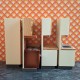 Lundby Dolls House Kitchen - Brown Tiled Kitchen Set 9278
