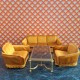 Lundby Dolls House Gold Velour Sofa Set & Coffee Table 9545