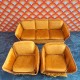 Lundby Dolls House Gold Velour Sofa Set & Coffee Table 9545