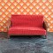 Lundby Dolls House Lounge - Red Corduroy Sofa 
