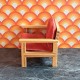 Lundby Dolls House Lounge - Red Velvet Armchair