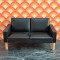 Lundby Dolls House Lounge - Black 2 Seater Sofa 5148