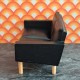 Lundby Dolls House Lounge - Black 2 Seater Sofa 5148